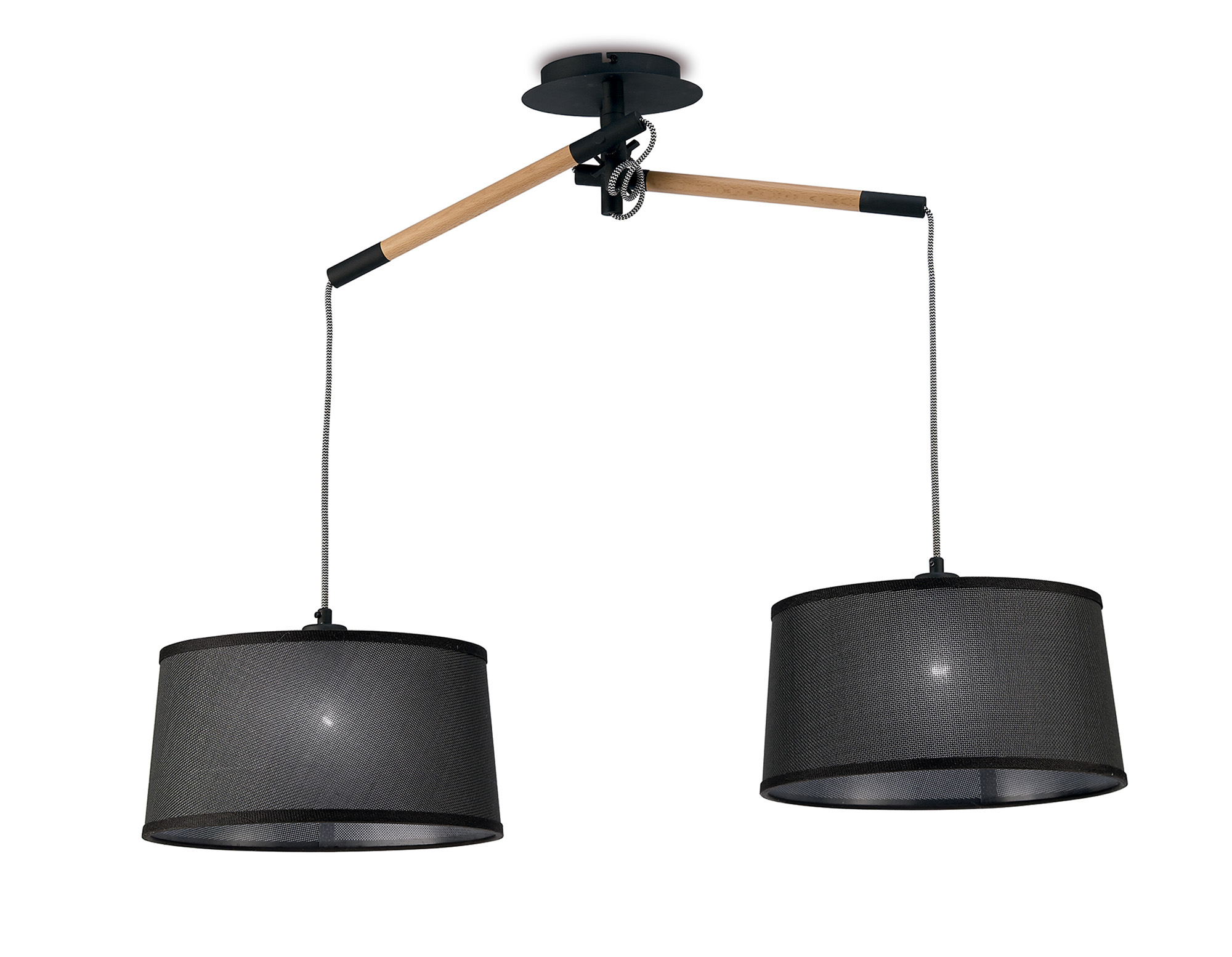 Nordica Matt Black Ceiling Lights Mantra Linear Fittings